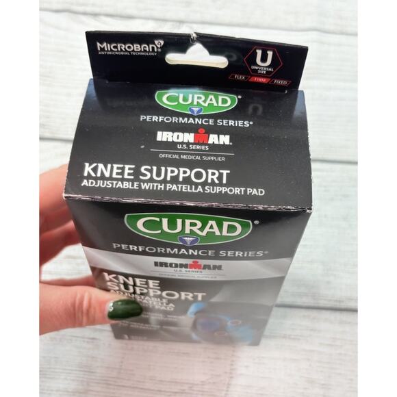 Curad-Performance Series Ironman Knee Support Adjustable Patella Pad Universal - Picture 4 of 6
